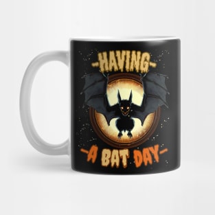 Having a bat day halloween Mug